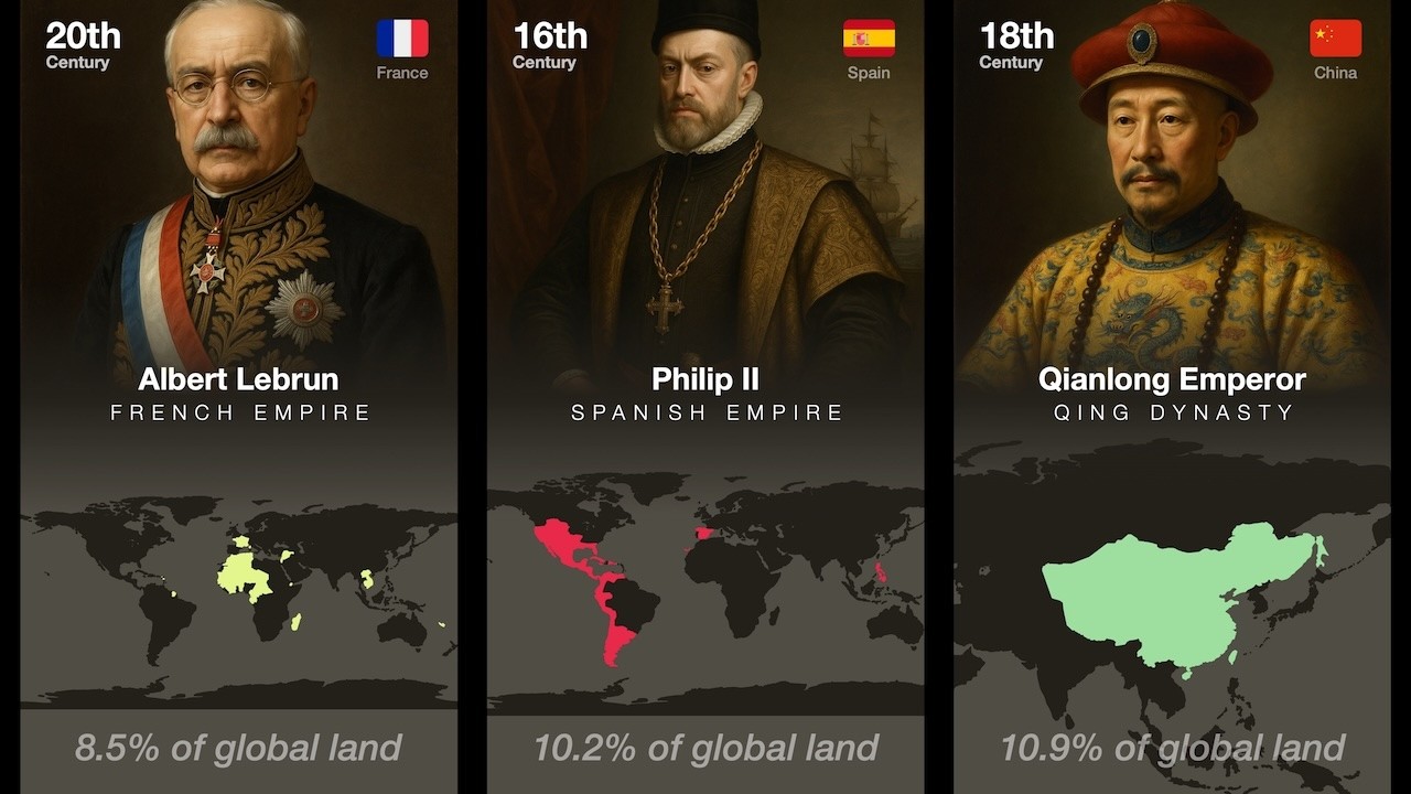 The Largest Empires in History at Their Peak