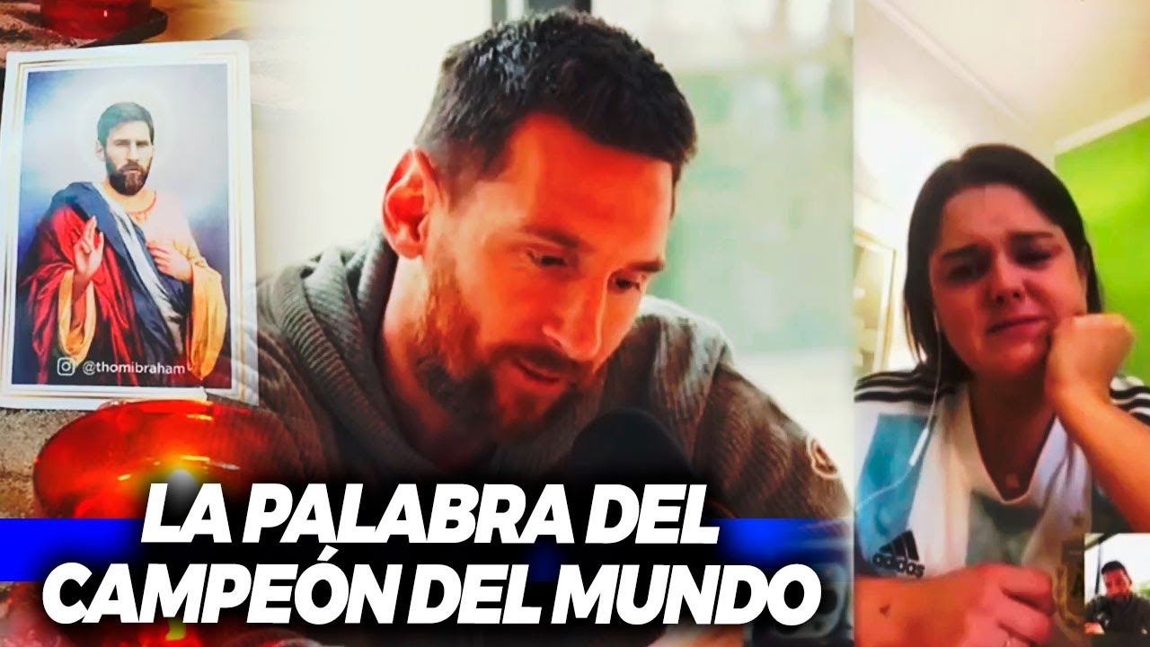 LA ESTAMPITA QUE EMOCIONÓ A LIONEL MESSI: Se conmovió y habló tras ser campeón del mundo