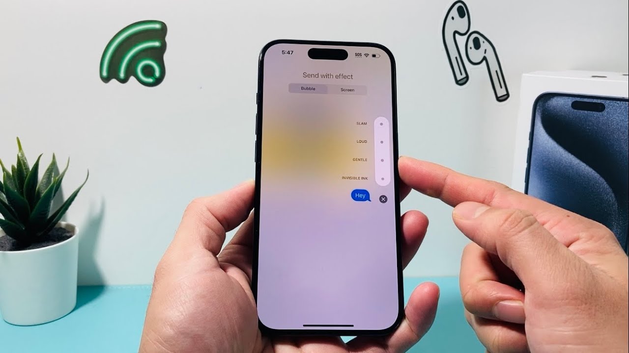 How to Send a Message with Gentle Special Effect on iPhone