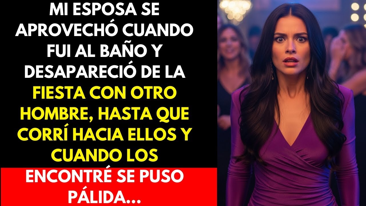 Mi esposa aprovechó que fui al baño y desapareció de la fiesta con otro hombre.