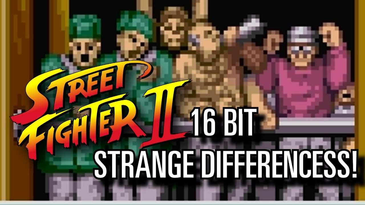 Street Fighter II - Crazy 16 bits Differences!!