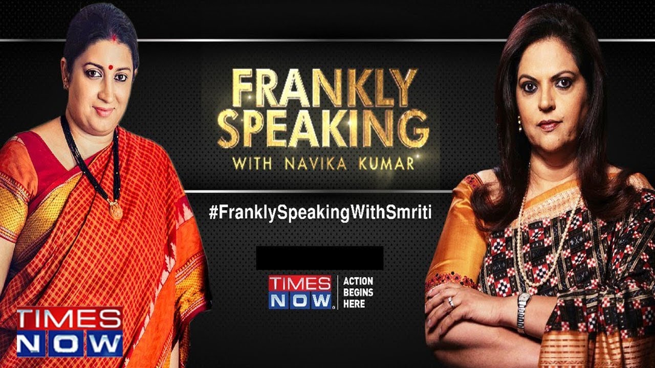 Frankly Speaking with Smriti Irani | Full Interview
