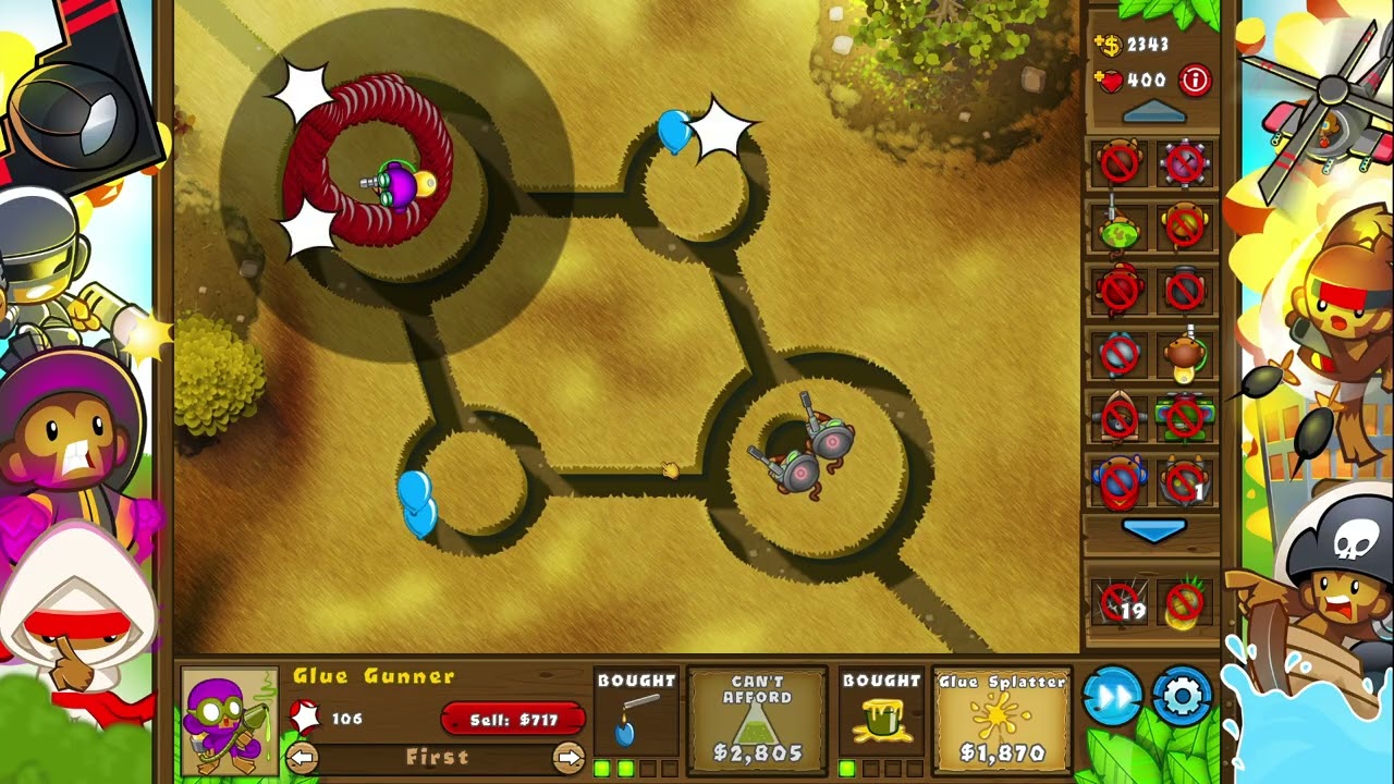 bloons td 5 random missions #25 / slowed and steady