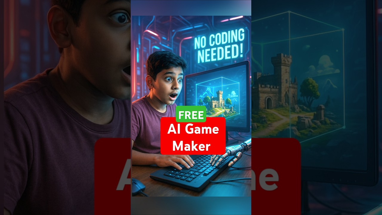 AI Se Game Kaise Banaye 1 मिनट में ✅ 100% FREE #ai #games #shorts