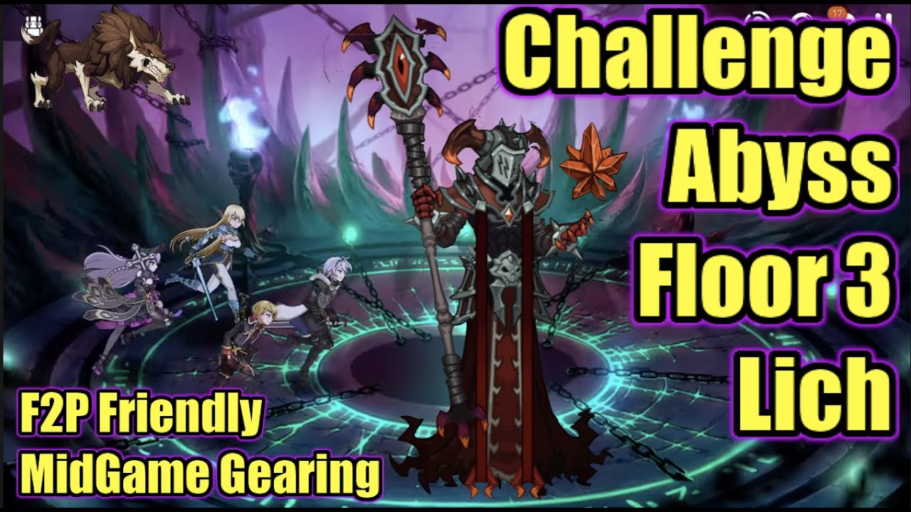 Epic Seven - Abyss Challenge Mode - Floor 3: Burning Eye Lich - f2p build - Easy Clear