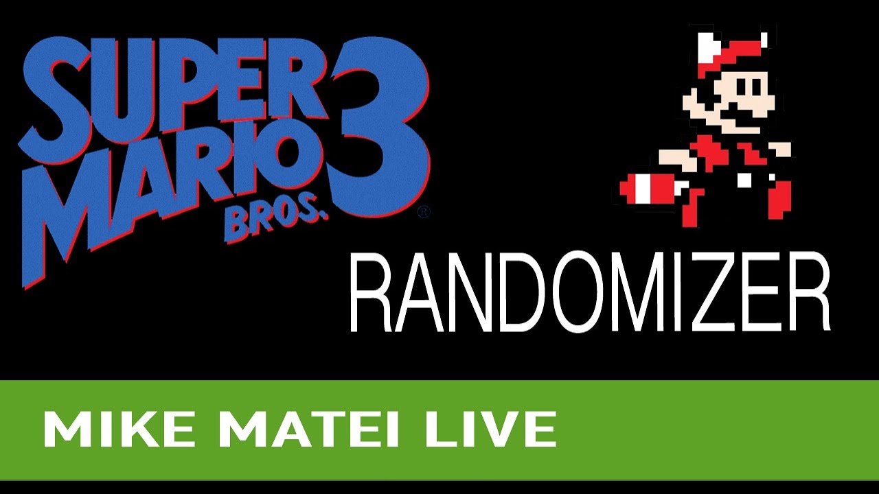 Super Mario Bros 3 Randomizer (NES) Mike Matei Live