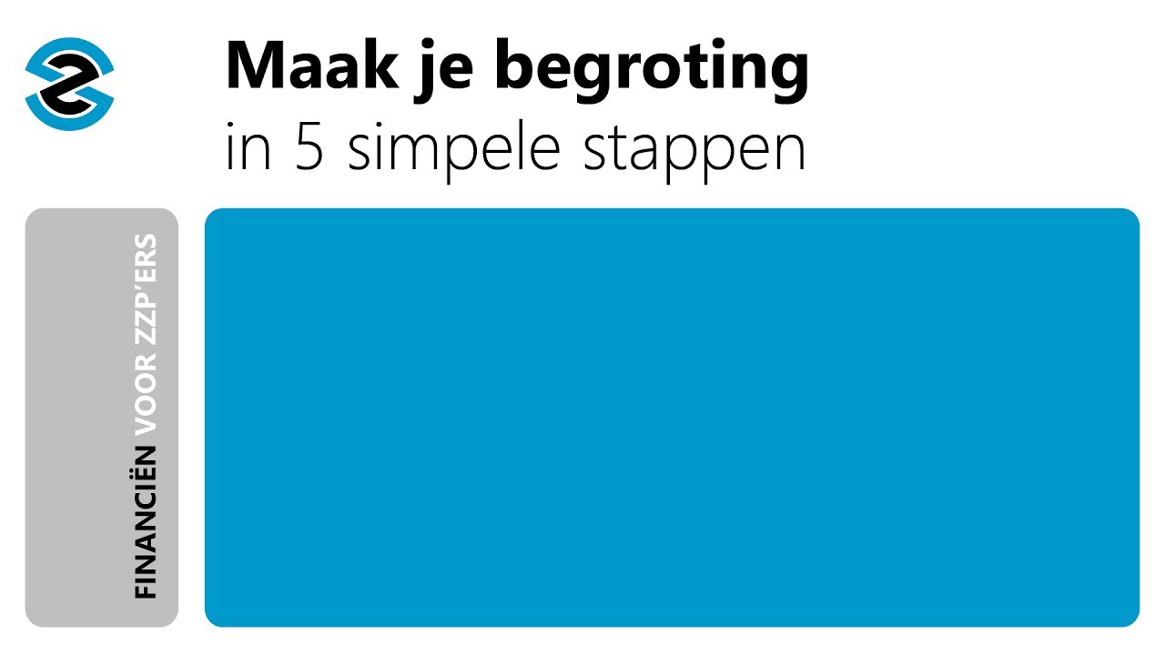 Maak je begroting in 5 simpele stappen