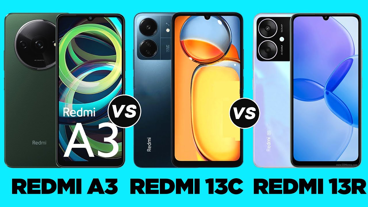 Redmi A3 vs Redmi 13C vs Redmi 13R #redmi