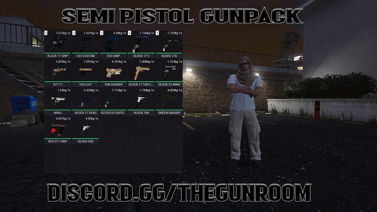 NEW | REALISTIC SEMI-AUTO PISTOL WEAPON PACK