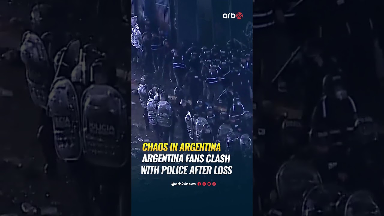 Argentina Fans Clash with Police in Buenos Aires After World Cup Final Defeat to Spain