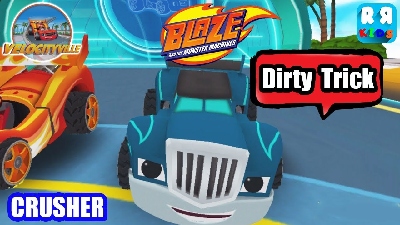 Blaze and the Monster Machines - Vellocityville Track 11 - 15 | Crusher Playing Dirty