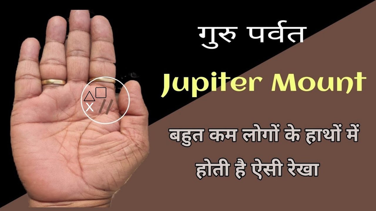 Guru parvat per Nishan /गुरु पर्वत पर शुभ निशान / palmistry Hastrekha / gyantri / Jupiter Mount sign