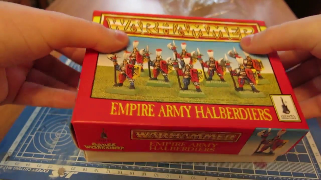 Retro Unboxing: Empire army halberdiers