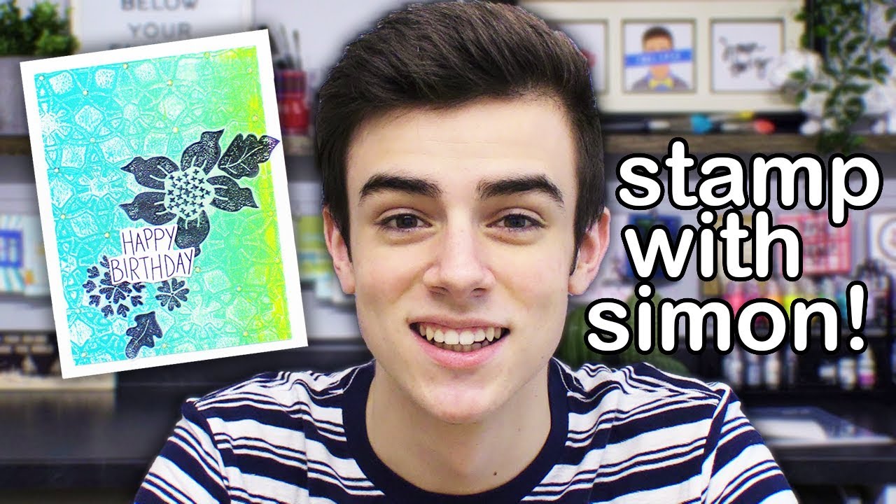Cardmaker Tries Gel Press - Stamp With Simon!
