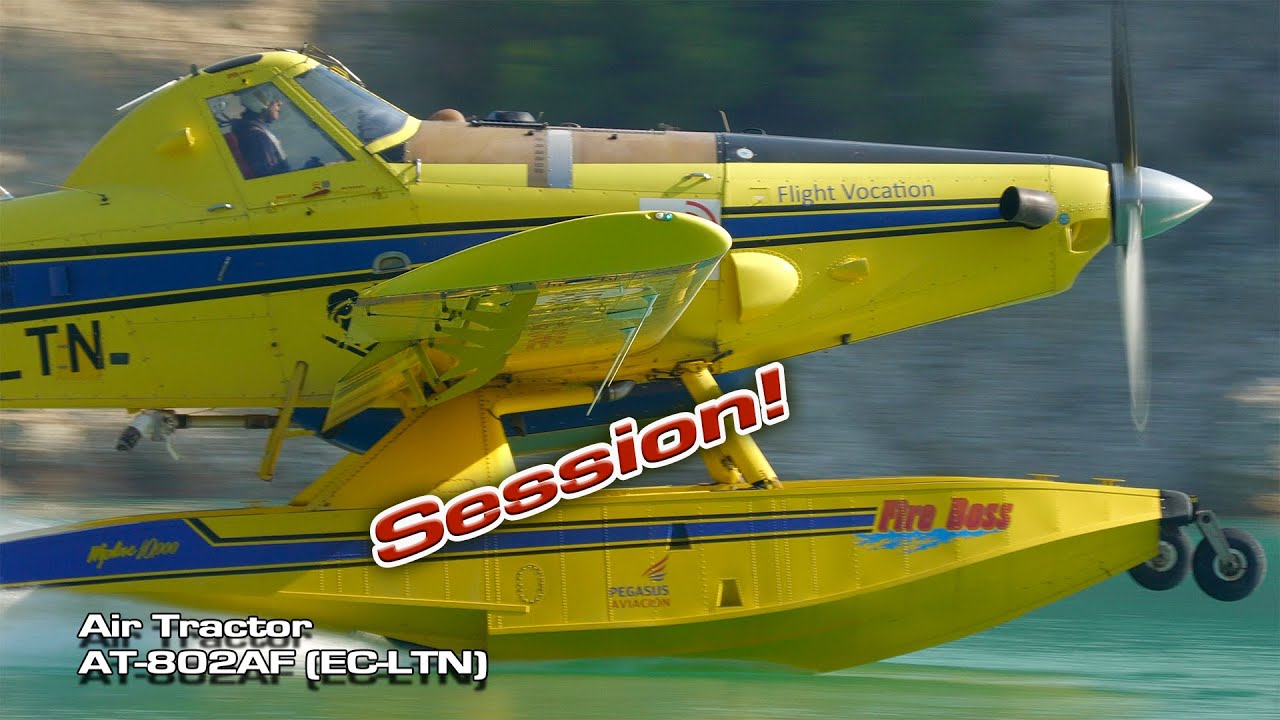Air Tractor AT 802AF (EC-LTN) A55 Forest Fire Session!