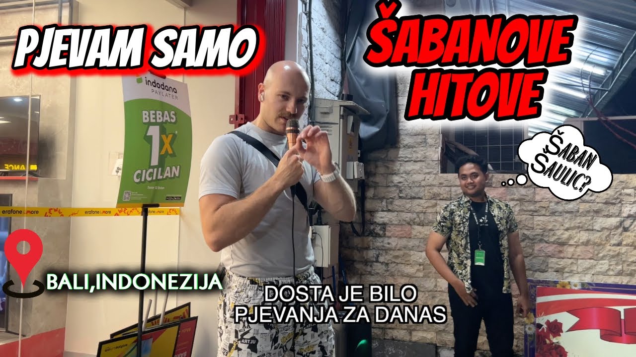 PJEVAM ŠABANOVE HITOVE usred INDONEZIJE,ljudi su ostali u CUDU