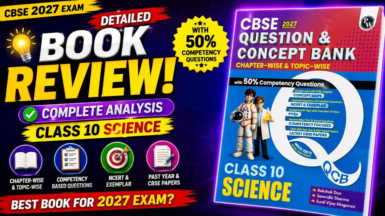 Class 10 Science Question Bank 2027 🔥 | Complete Book Review | PW Question & Concept Bank