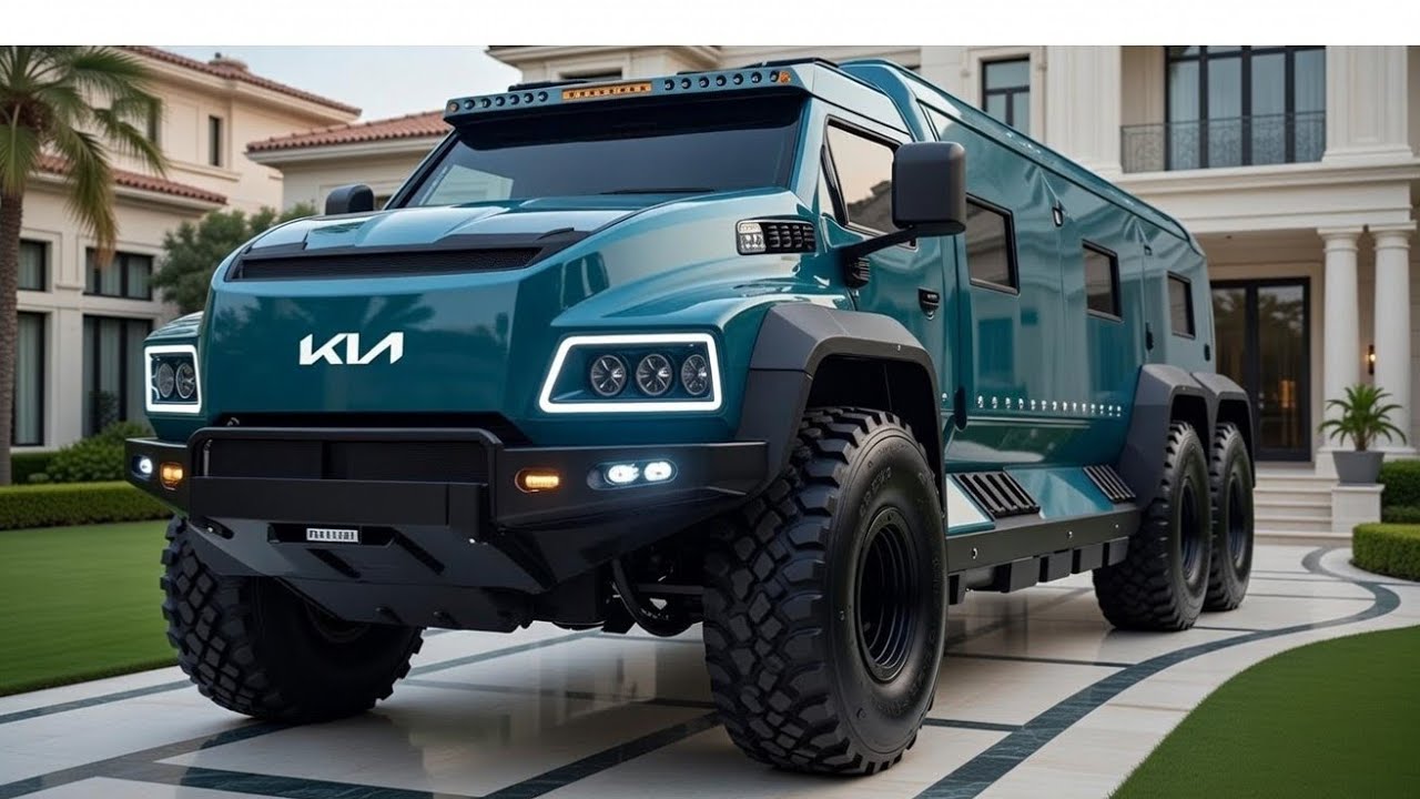 2026 기아 6x6 캠퍼밴 콘셉트 – 밀리터리 스타일 헤비 오프로드 몬스터 | TH AUTO REVIEW