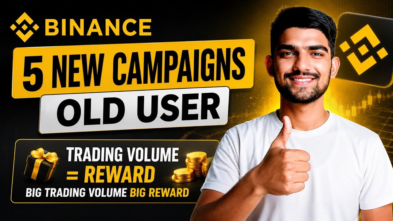 Binance 5 New Campaigns | Trading Volume = More Rewards 🚀 