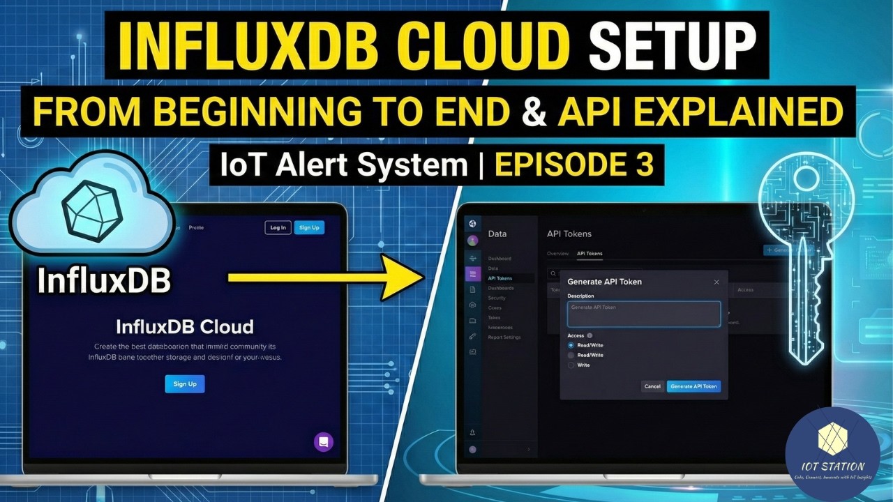 The Complete InfluxDB Cloud Setup Guide: Buckets, Orgs & API Tokens | IoT Alert System [Episode 3]