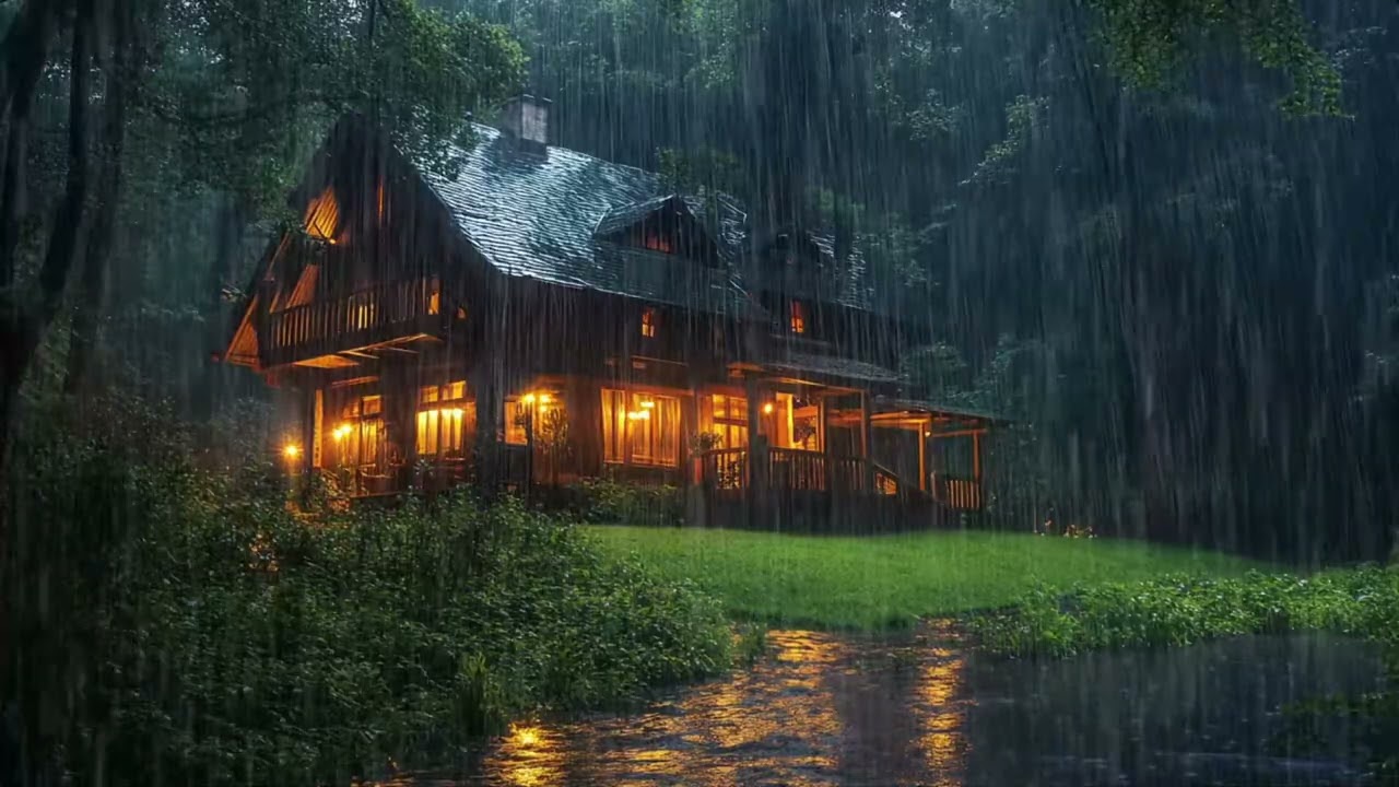 Dream with Rain & Thunder Sounds for Sleeping 🌧️ Help Study, PTSD, Insomnia & Tinnitus