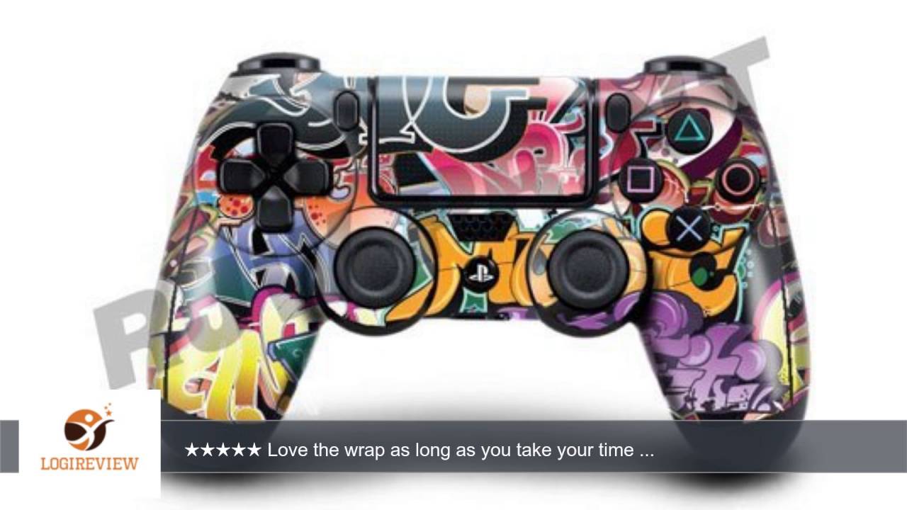 Playstation 4 (PS4) Controller/Gamepad Skin / Cover / Vinyl Wrap - Graffiti Bomb Design (Pack of 2