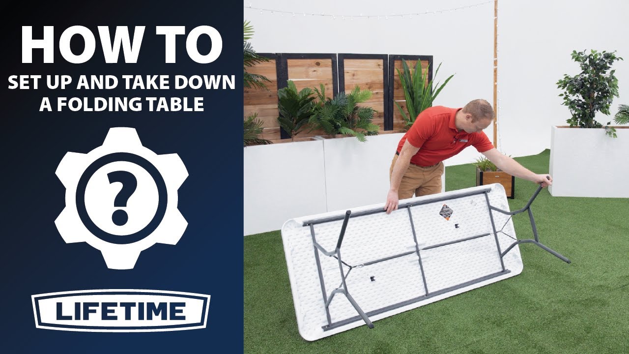 How to Set Up and Take Down Your Lifetime Folding Table | Lifetime How To Video
