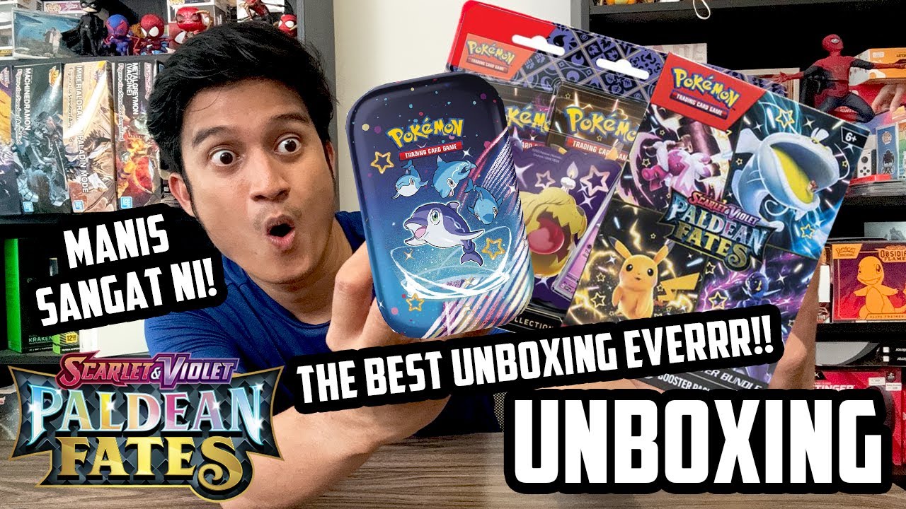 PALDEAN FATES MARATHON! THE BEST UNBOXING EVER! BOOSTER BUNDLE, STICKER DAN TIN!