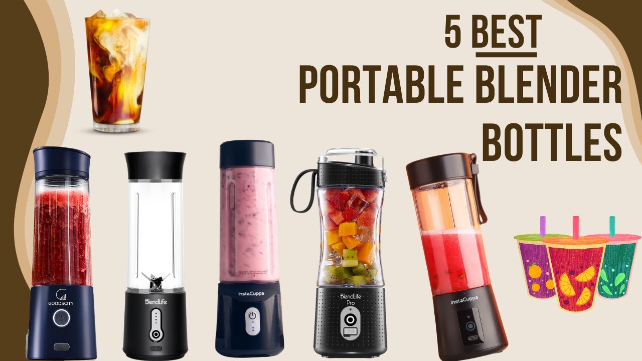 Best Portable Blenders in 2023 | 5 Best Portable Blender Bottles |Rechargeable Blender Shaker Bottle