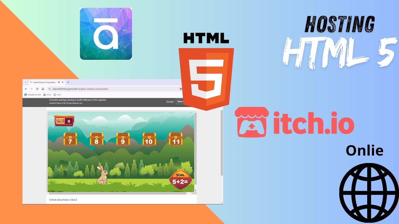 Cara hosting HTML 5 (Projek Articulate Storyline 3) di Itch.io