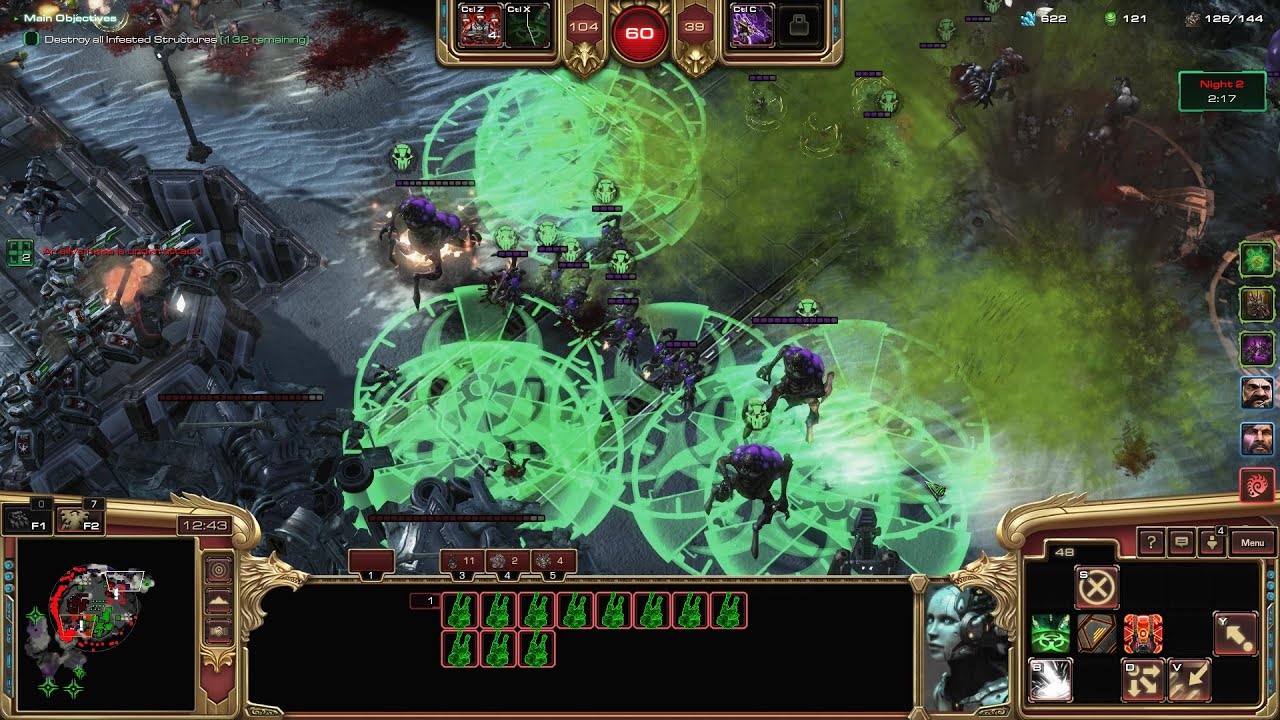 SC2 Co-Op Dead of Night, Arcturus Mengsk Custom Mutation Play [Prestige : Toxic Tyrant]