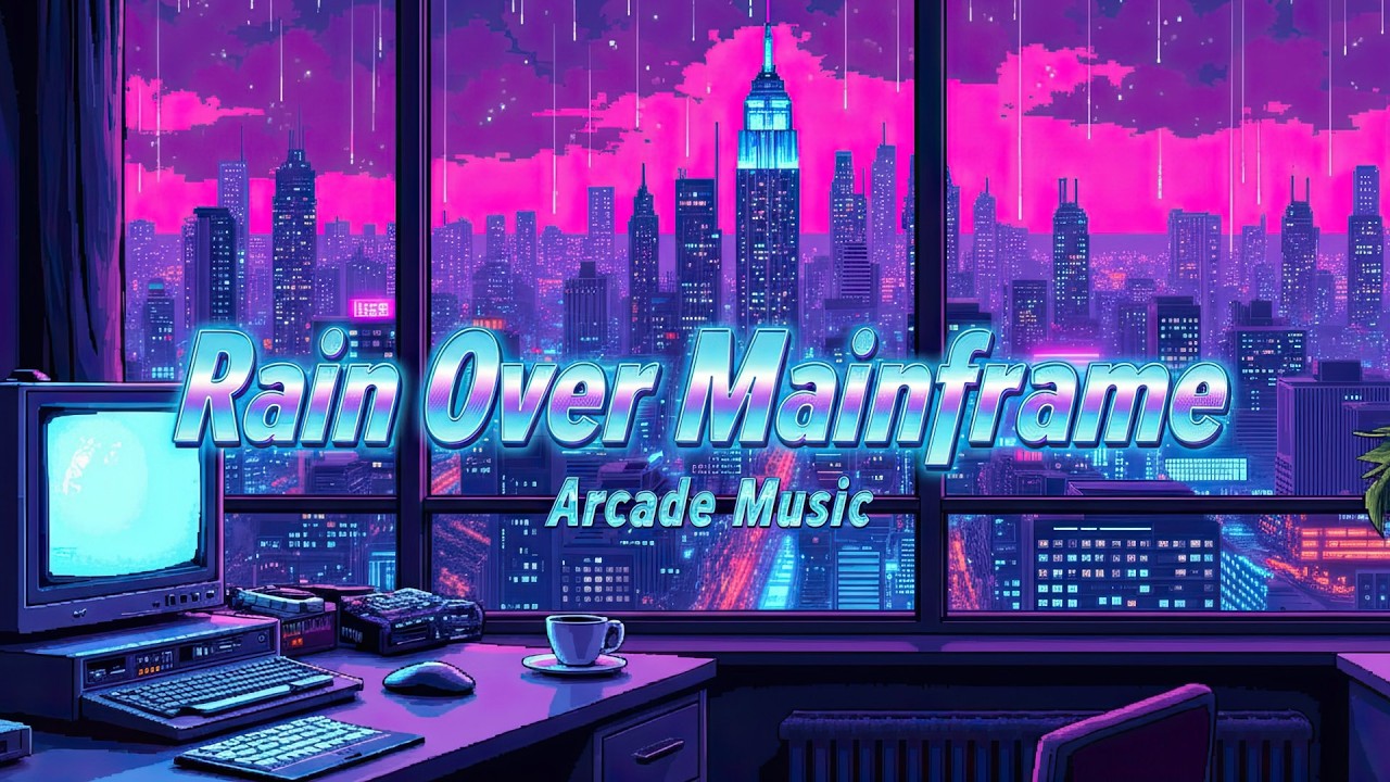 Rain Over Mainframe – Deep Work Focus Arcade Music for Coding & Thinking