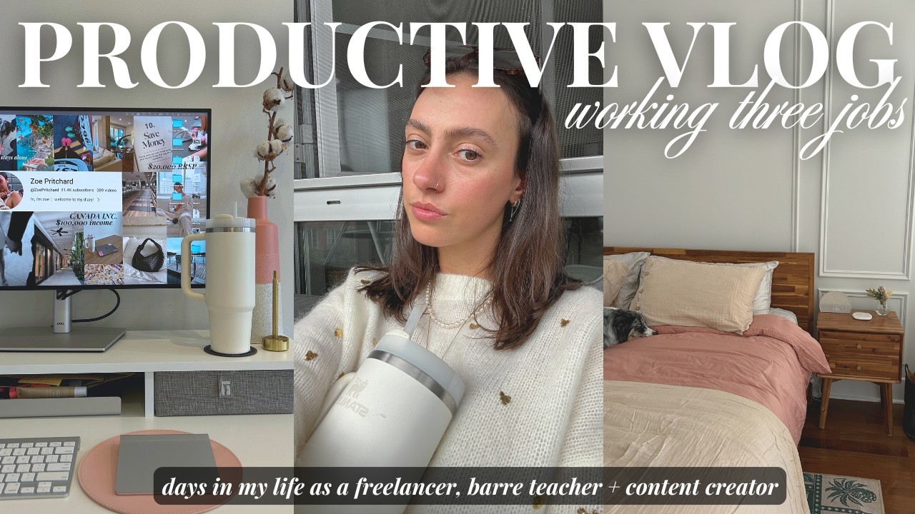 productive days in my life working 3 jobs ✨💻 *honest days* try to stay motivated... (VLOG)