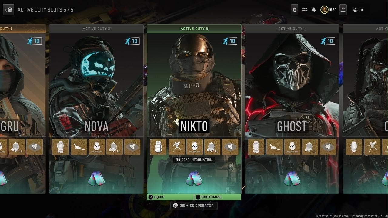 DMZ Active Duty Slots - Stacked Operators