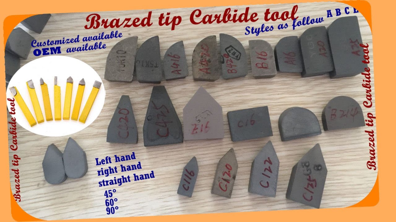 Customized your Style good brazing tool Carbide tip YG6//  cutting tool tool#carbidetools #brazing