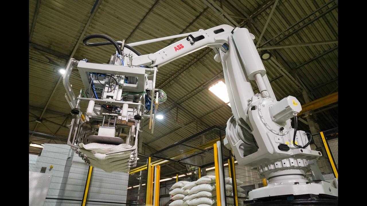 Sand Bag Palletizer | Cybernetik Robotic Palletisers