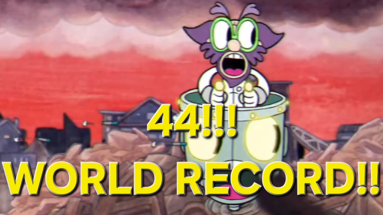 [DLC Former World Record!] [0:44] Cuphead - Dr. Kahl's Robot speedrun (Regular Any%)
