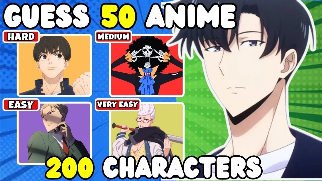 ADIVINA EL ANIME CON SOLO 4 PERSONAJES (DIFÍCIL-SÚPER FÁCIL)🔥|ANIME QUIZ 🕹️