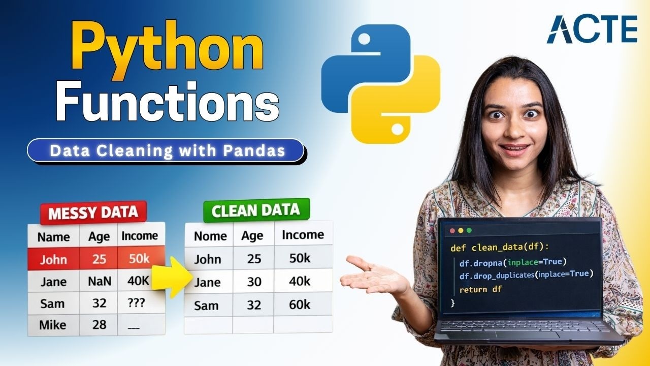Learn Python Functions & Data Cleaning | Pandas Data Cleaning Tutorial for Beginners