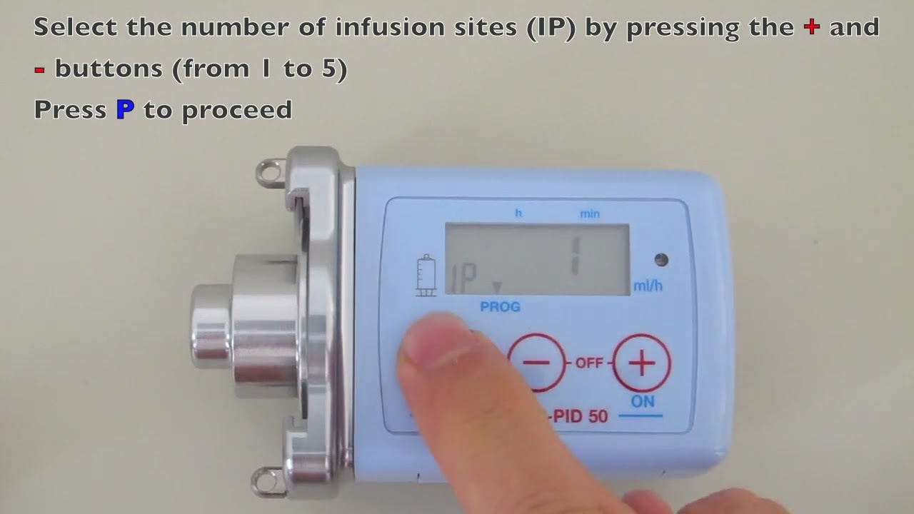 Settings in flow rate mode F