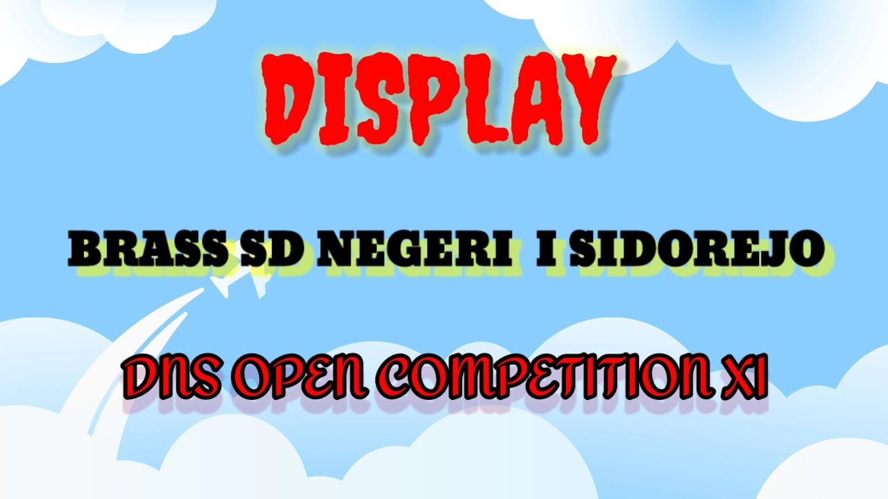 Display BRASS SD Negeri 1 Sidorejo