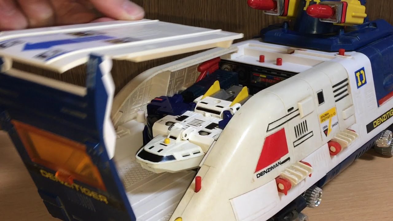 【戦隊1号ロボ再現】戦隊4 電子戦隊デンジマン デンジタイガー発進！DX超合金ダイデンジンに変形！劇中シーンを再現！前田動画　Denshi Sentai Denjiman DXDAIDENJIN