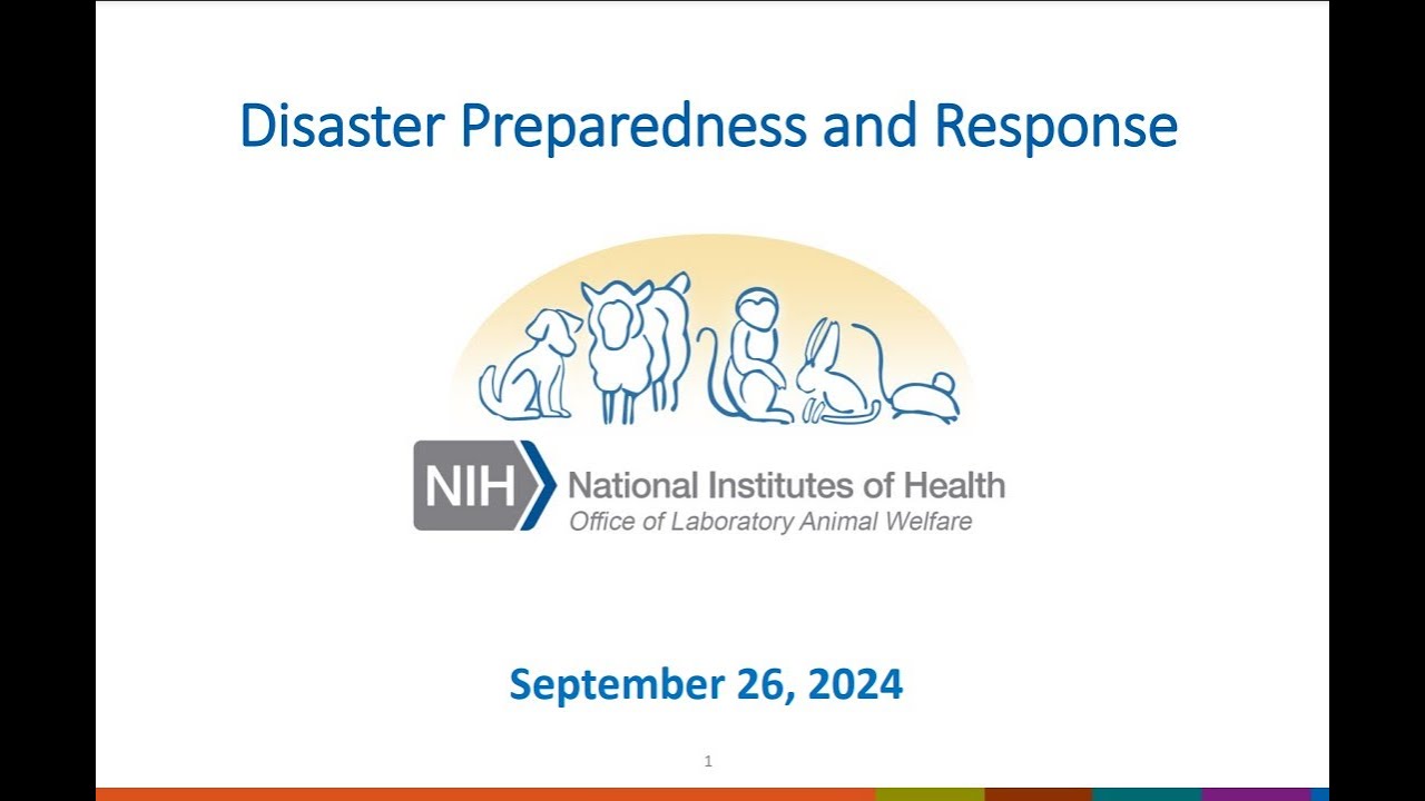 OLAW Webinar: Disaster Preparedness and Response