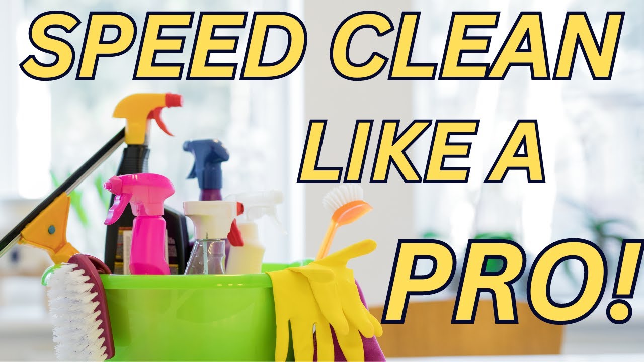 Speed Cleaning Like a MACHINE! | The Big Sweep's TOP * PROFESSIONAL * Techniques