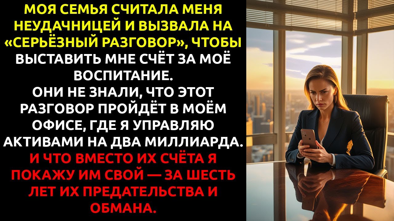 Родные назвали меня РАЗОЧАРОВАНИЕМ — и я показала им свои счета на 180 миллионов.