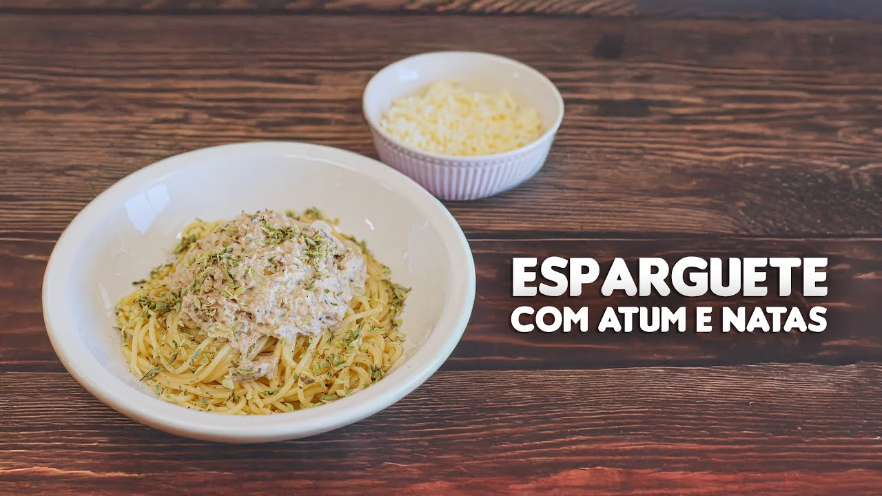 Esparguete com Atum e Natas | Receita R&aacute;pida em 15 Minutos | Prato Cremoso e Delicioso 🍝