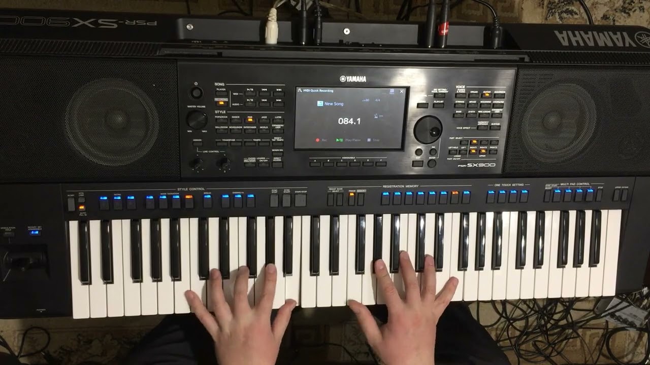 ВИА Сябры - Алеся - Yamaha PSR-SX900 Guitar Cover