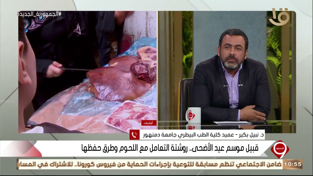 د. نبيل بكير عميد كلية الطب البيطري بجامعة دمنهور.. يعطي روشتة للتعامل مع لحوم الأضاحي وطرق حفظها