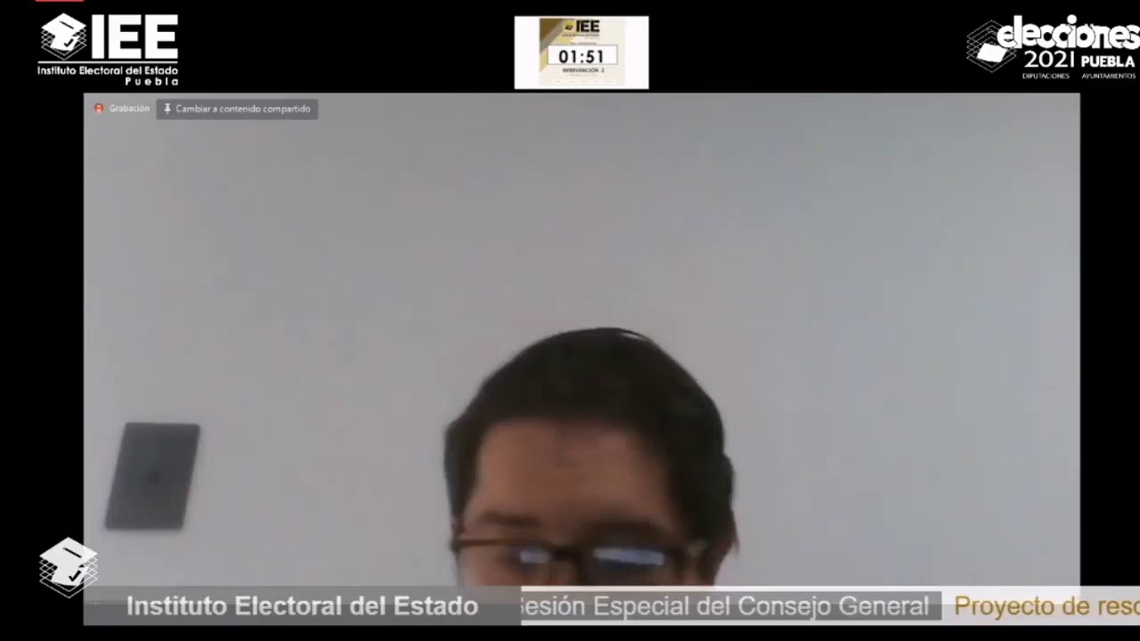 Sesión Especial del Consejo General del IEE, de fecha 16 de febrero de 2021.