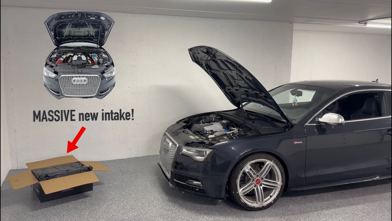 Installing a MASSIVE intake on my S5! (supercharged)